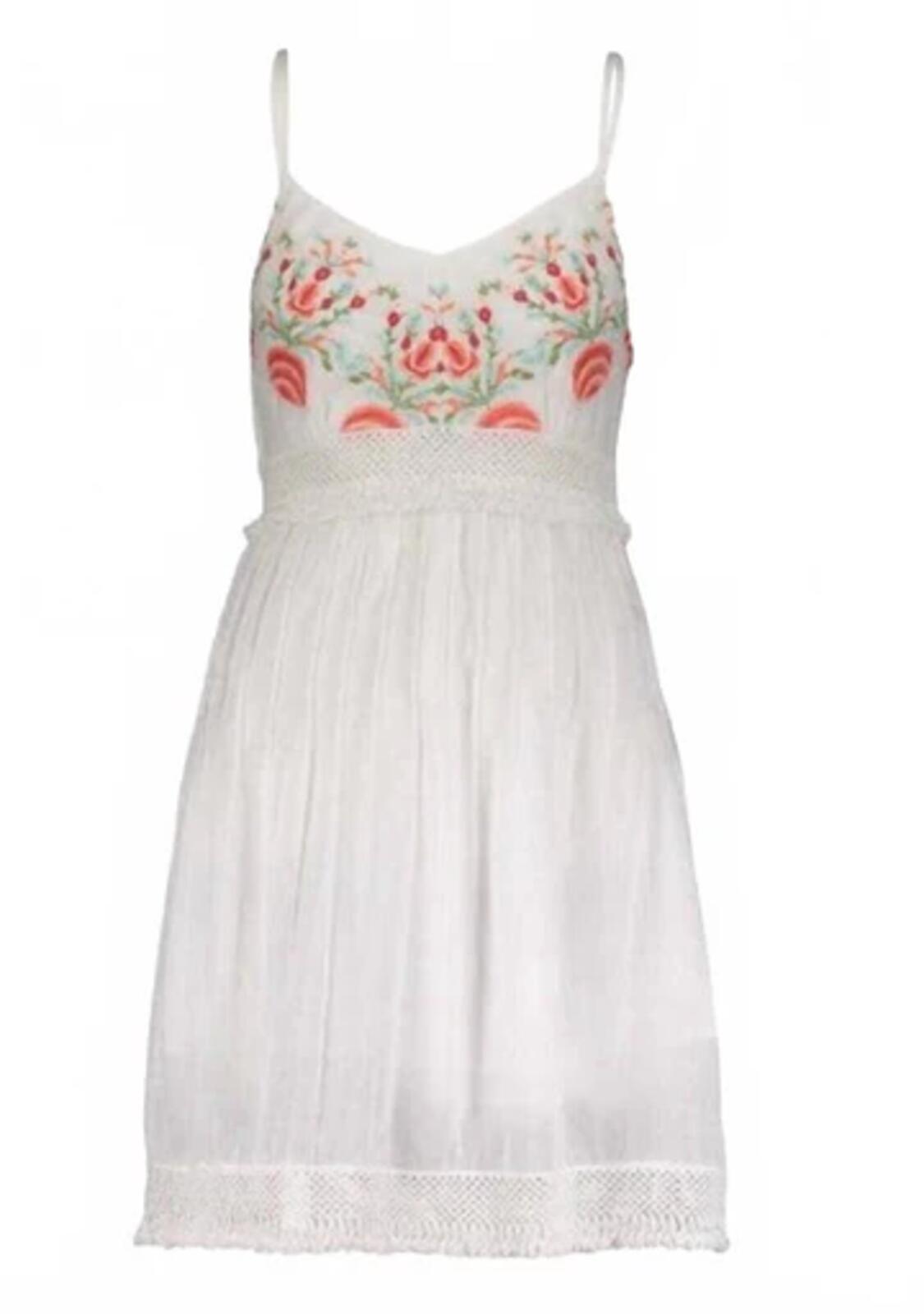 NWT Guadalupe Camelia White Mini Dress Women's Small