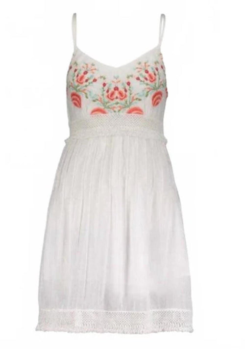 NWT Guadalupe Camelia White Mini Dress Women's Small