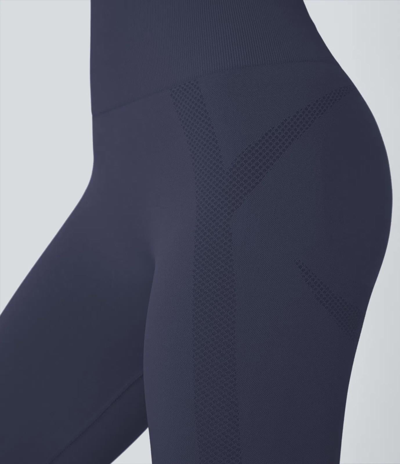 NWT Halara OneForm Seamless Flow High Waisted Ruched 7/8 Leggings Size Small