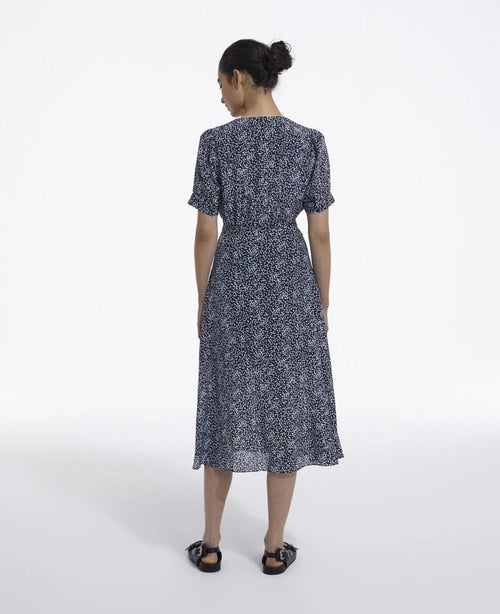 The Kooples Summer Dot Midi Dress 100% Viscose US Size Large / FR 3 NWT $355