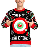 NWT Tipsy Elves Men's Drinking Game Ugly Christmas Sweater Size Medium