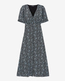 The Kooples Summer Dot Midi Dress 100% Viscose US Size Large / FR 3 NWT $355