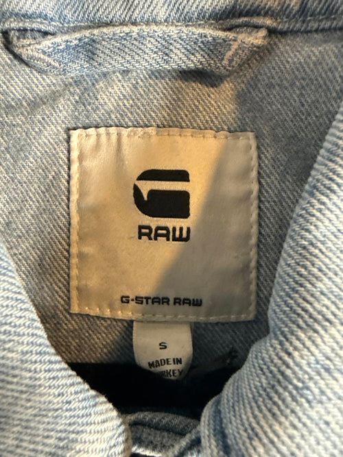 NWT G-Star RAW Arc Short Sleeve Denim Jacket Women’s Electric Blue Size Small