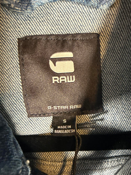 NWT G-Star RAW Arc 3D Denim Jacket Women’s Faded Santorini Stretch - Small