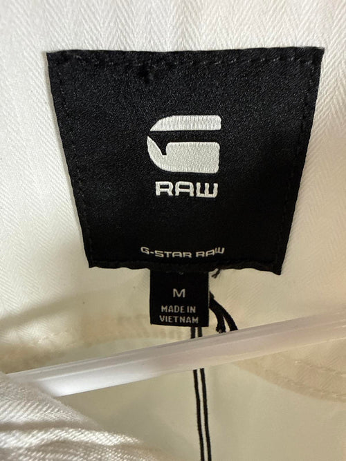 NWT G-Star RAW Women’s Cropped Wander Denim Jacket Chalk White Size Medium