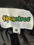 NWT Tipsy Elves Black Sequin High Waisted Leggings Size Medium