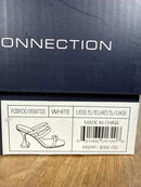 French Connection White Strappy Block Heel Sandal Womens US 9.5 NWB