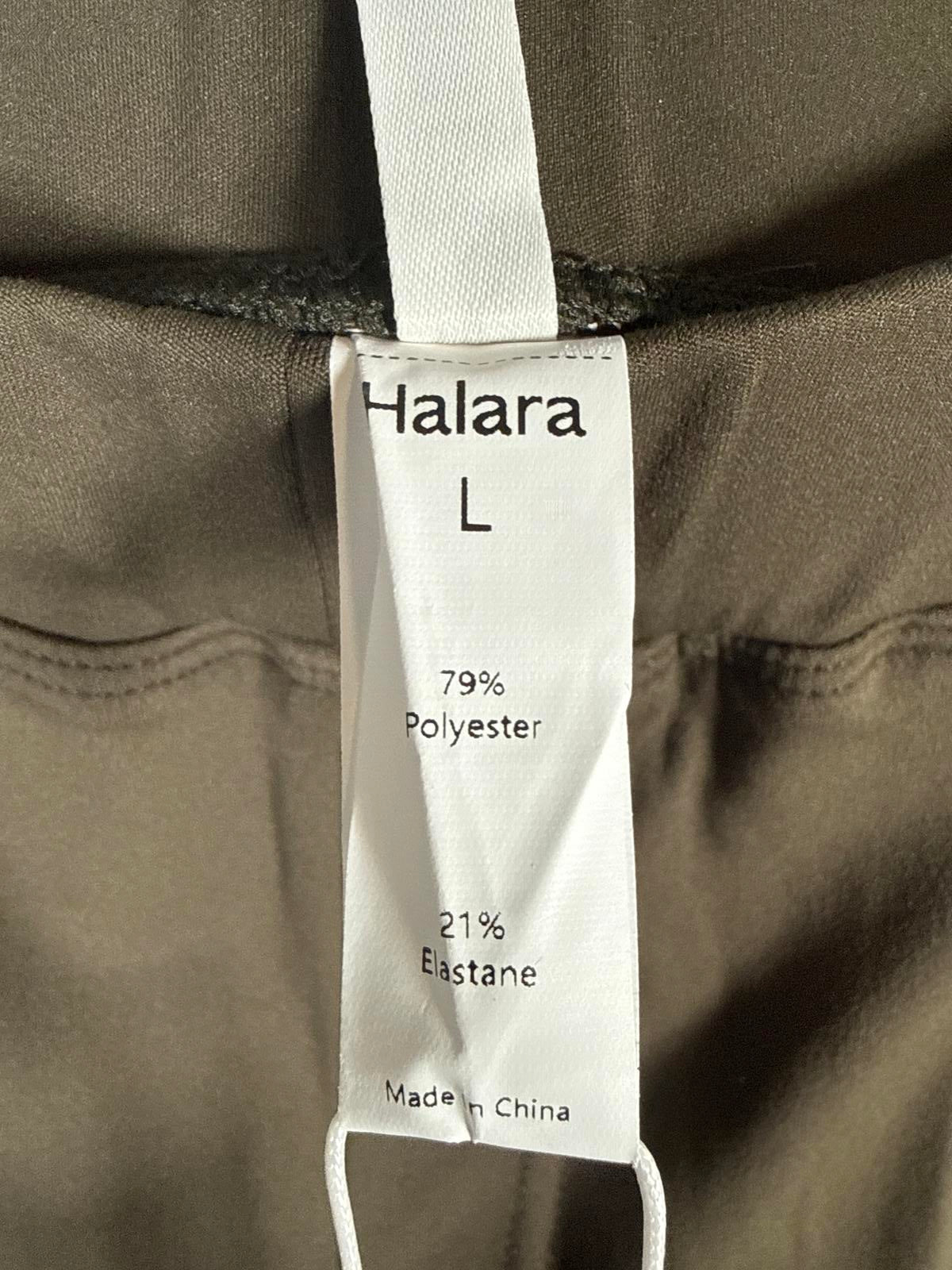 NWT Halara HaloTek Air Cargo Pocket Shorts Brown Stretch Size Large