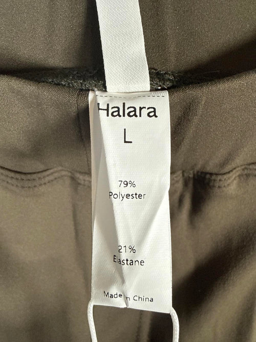 NWT Halara HaloTek Air Cargo Pocket Shorts Brown Stretch Size Large
