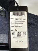 NWT G-Star RAW GSRR Multi Pocket Vest Women’s Raw Kaitei Denim Size Large