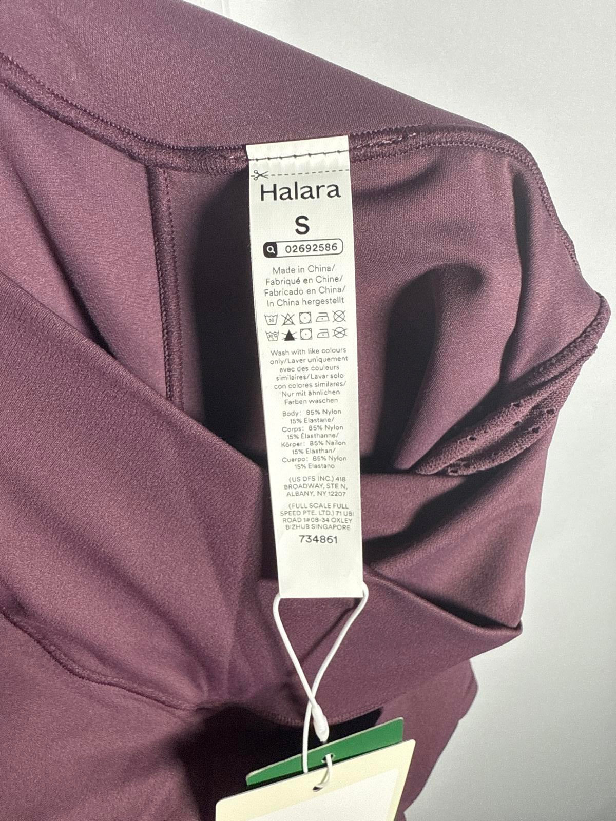 NWT Halara Women's SoftlyZero Activewear Shorts Purple Size Small
