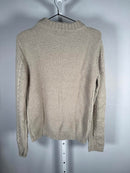 NWT English Factory Fuzzy Knit Sweater Heather Gray Pullover Size Small