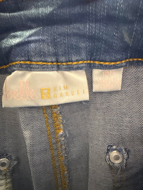 Belle by Kim Gravel Straight Jeans Women’s Medium Wash Size 10 Tall 33” Inseam