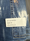NWT Six Fifty Kyra Cargo Denim Mini Skirt Dark Wash Size XS