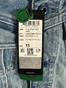 NWT G-Star RAW Women’s Slim Kir Slim Denim Vest Sun Faded Air Force Blue Size XS