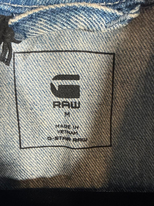 NWT G-Star RAW Oversized Denim Jacket Women’s Sun Faded Air Force Blue Size M