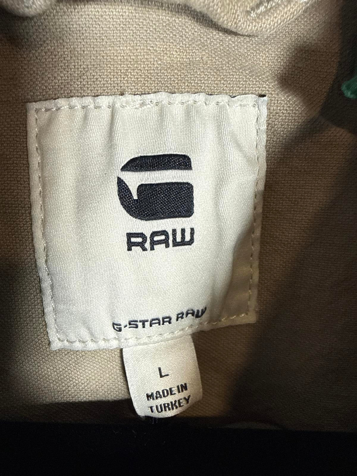 NWT G-Star RAW Arc Jacket Women’s Short Sleeve Stretch Canvas Beige Size Large