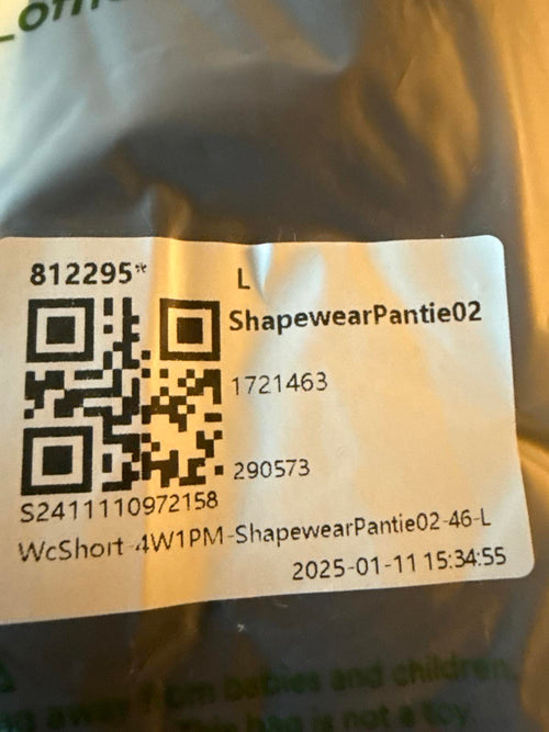 NWT Halara Shapewear High Waisted Tummy Control Pantie Black Size Large