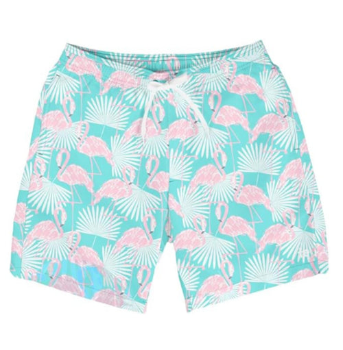 NWT Tipsy Elves Men's Flamingo Swim Trunks Size Large