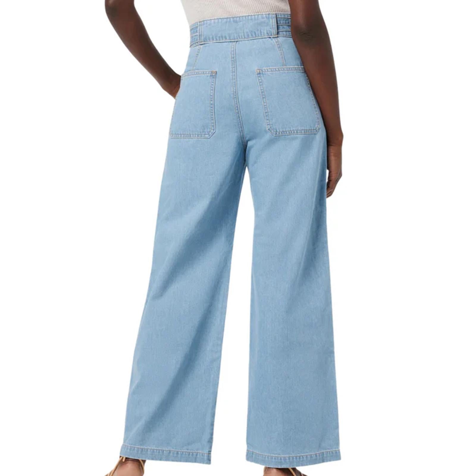 NWT Hudson Tie Waist Wide Leg Barefoot Trouser in First Class Size 28