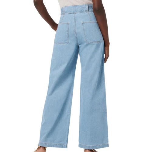 NWT Hudson Tie Waist Wide Leg Barefoot Trouser in First Class Size 28