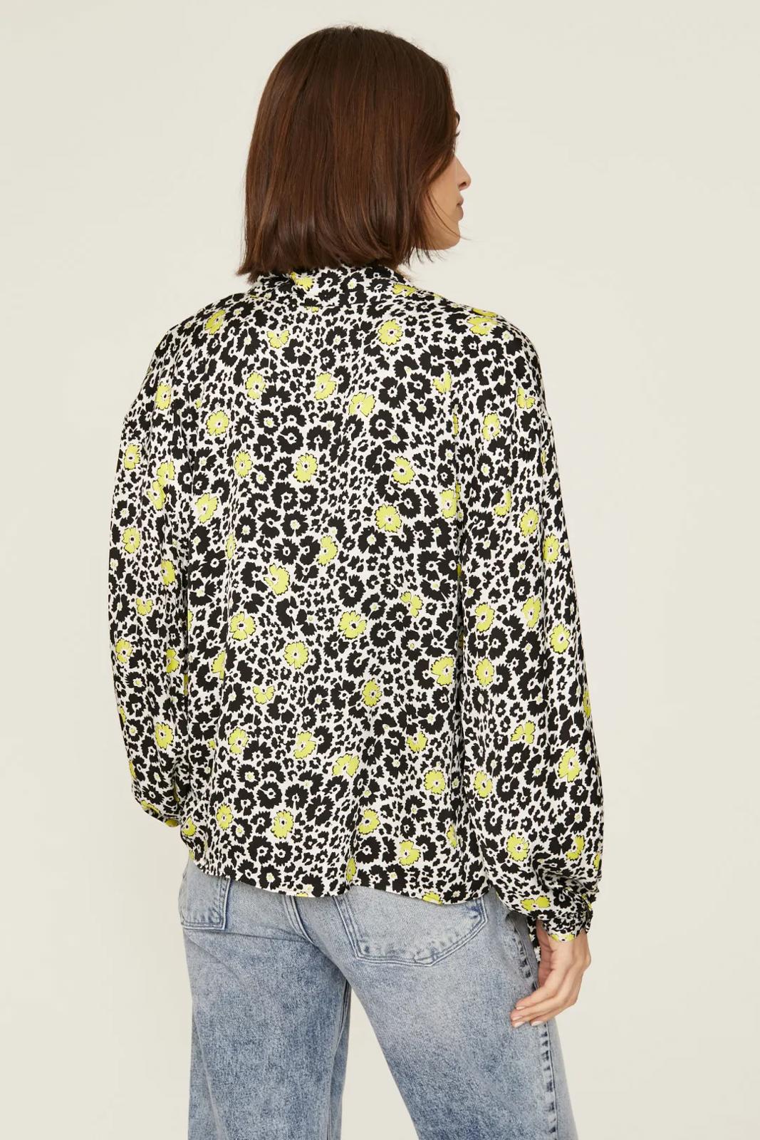The Kooples Floral Tie Neck Blouse 100% Viscose US Size Medium / FR 2 NWT $255