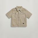 NWT G-Star RAW Arc Jacket Women’s Short Sleeve Stretch Canvas Beige -Size Medium