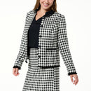 NWT G by Giuliana Black Label Timeless Tweed Jacket Houndstooth Size Small