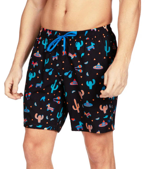 NWT Tipsy Elves Midnight Fiesta Stretch Swim Trunks Size Large