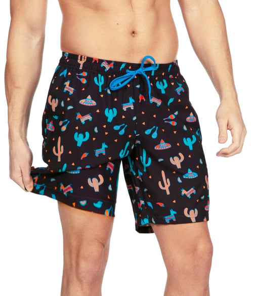 NWT Tipsy Elves Midnight Fiesta Stretch Swim Trunks Size Large