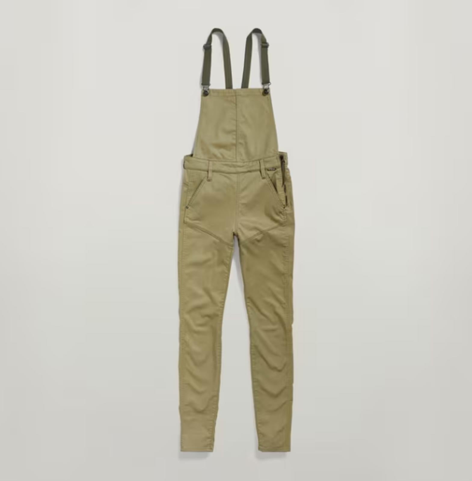 NWT G-Star RAW Women’s Worker Radar Green Dungaree Overalls Size 25