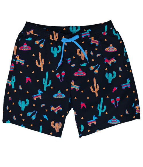 NWT Tipsy Elves Midnight Fiesta Stretch Swim Trunks Size Large