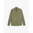 The Kooples Khaki Officer Style Shirt Jacket Men’s Size Small NWT MRSP $395