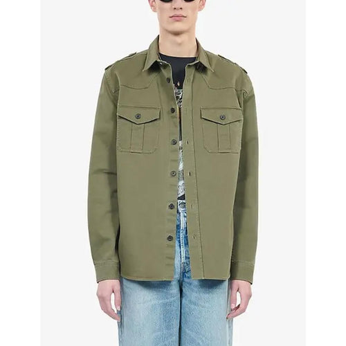 The Kooples Khaki Officer Style Shirt Jacket Men’s Size Small NWT MRSP $395