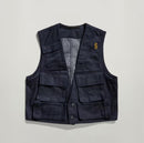 NWT G-Star RAW GSRR Multi Pocket Vest Women’s Size Small Raw Denim