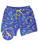 NWT Tipsy Elves Grease Lightning Stretch Swim Trunks Size Medium