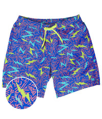 NWT Tipsy Elves Grease Lightning Stretch Swim Trunks Size Medium