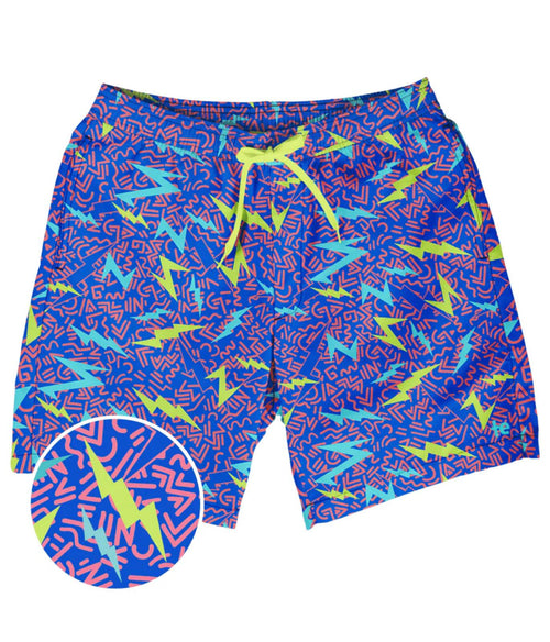 NWT Tipsy Elves Grease Lightning Stretch Swim Trunks Size Medium