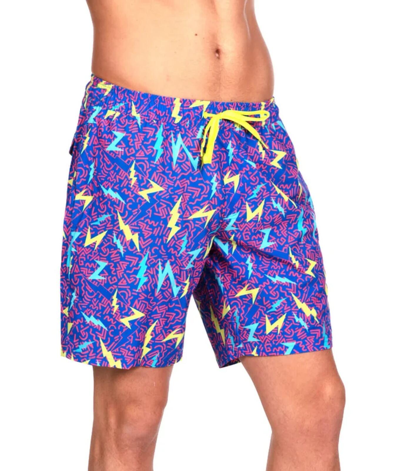 NWT Tipsy Elves Grease Lightning Stretch Swim Trunks Size Medium