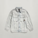 NWT G-Star RAW Oversized Denim Jacket Women’s Vintage Akoya Blue Size Large