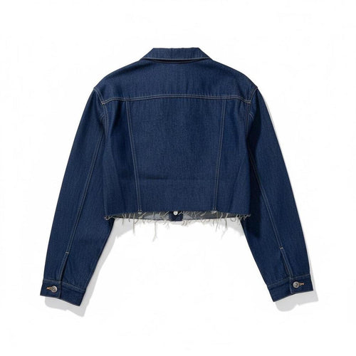 NWT G-Star RAW Frayed-Edge Cropped Denim Jacket Raw Denim Women’s Size Medium