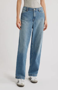 Re/Done The Slacker High Waist Wide Leg Jeans Size 23 NWT 29.5' inseam