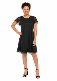 NWT TASH + SOPHIE Women's Sophie Flutter Sleeve Shift Dress Size Small