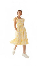 NWT Guadalupe Gianna Dress Yellow Size Large