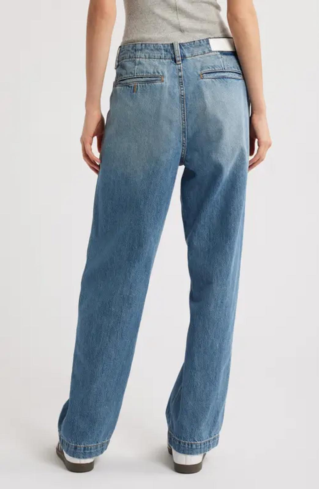 Re/Done The Slacker High Waist Wide Leg Jeans Size 23 NWT 29.5' inseam