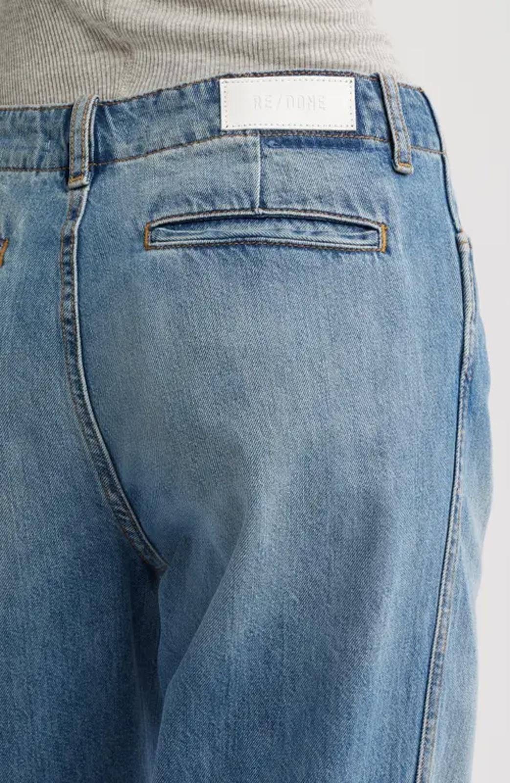 Re/Done The Slacker High Waist Wide Leg Jeans Size 23 NWT 29.5' inseam