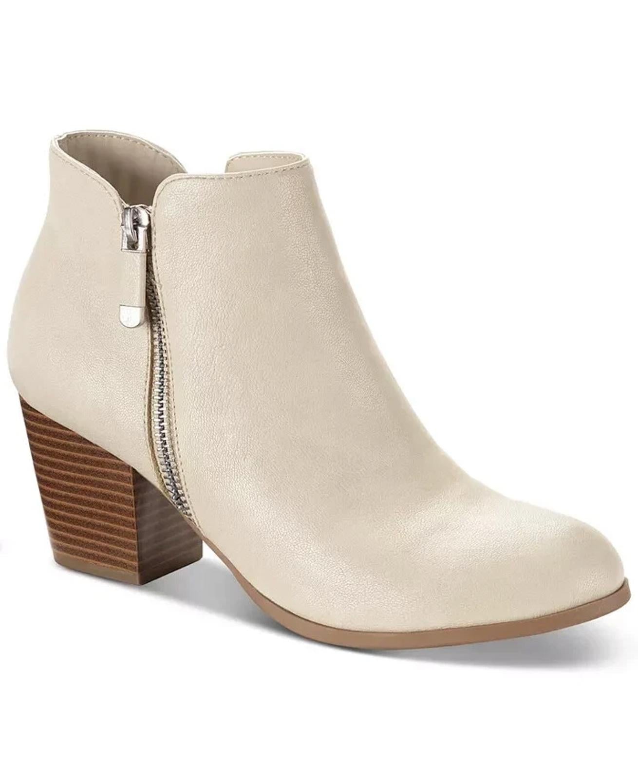 NWB Style & Co Masrinna Ecru Ankle Boots Women's Size 9