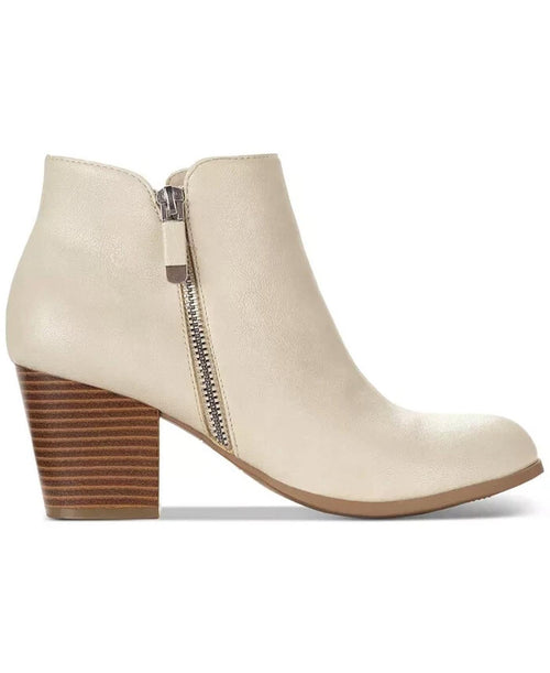 NWB Style & Co Masrinna Ecru Ankle Boots Women's Size 9
