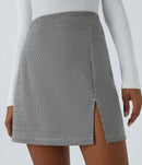 NWT Halara High Waisted 2-in-1 Houndstooth Mini Work Skirt XS