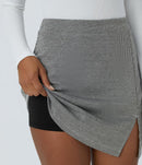 NWT Halara High Waisted 2-in-1 Houndstooth Mini Work Skirt XS